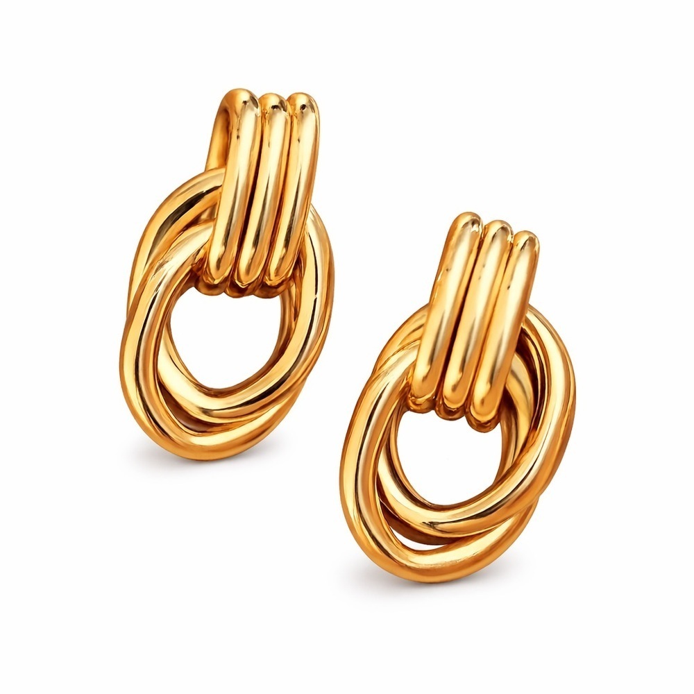 18K Gold Knot Earrings (2014)